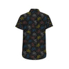 Bicycle Pattern Print Design 03 Men's Short Sleeve Button Up Shirt