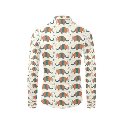 Armadillo Pattern Print Design 01 Men's Long Sleeve Shirt