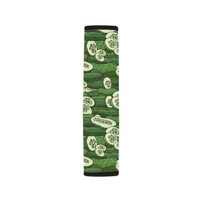 Cucumber Pattern Print Design CC01 Car Seat Belt Cover