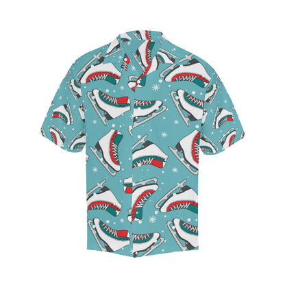 Ice Skate Pattern Print Design 03 Men's Hawaiian Shirt