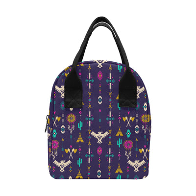 Native American Eagle Indian Pattern Insulated Lunch Bag