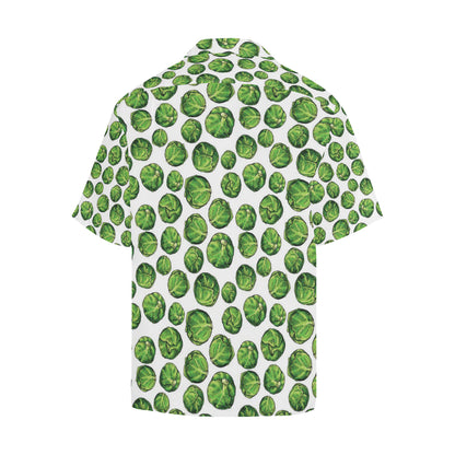Brussels Sprouts Pattern Print Design 02 Men's Hawaiian Shirt