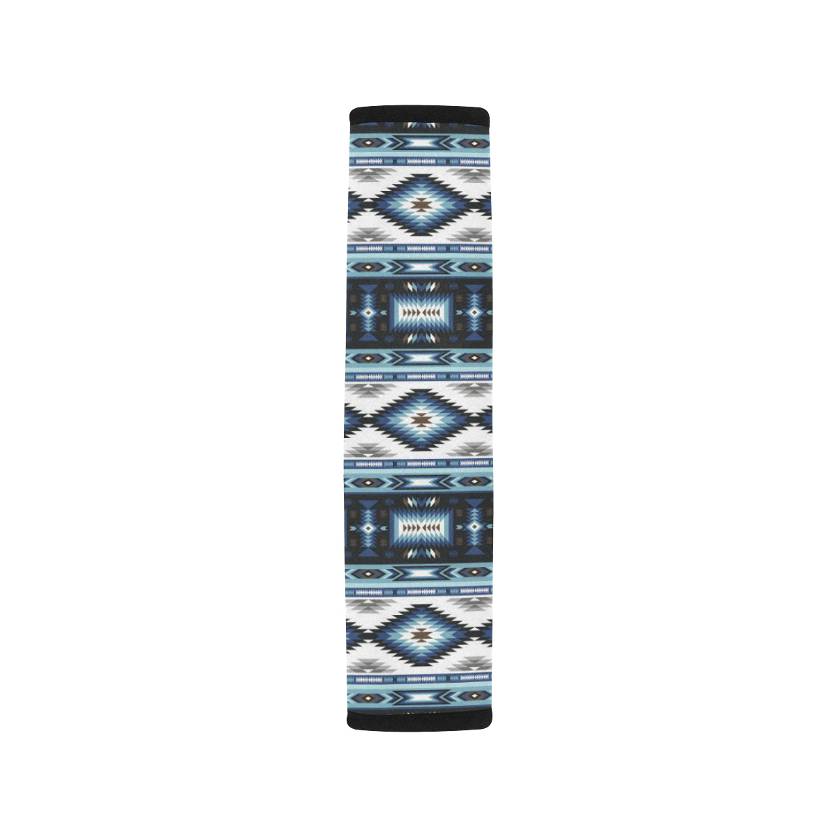 Navajo Dark Blue Print Pattern Car Seat Belt Cover