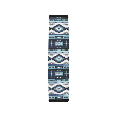 Navajo Dark Blue Print Pattern Car Seat Belt Cover