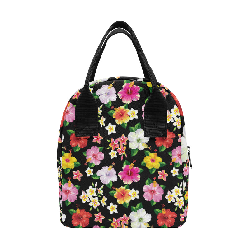 Hibiscus Pattern Print Design HB025 Insulated Lunch Bag