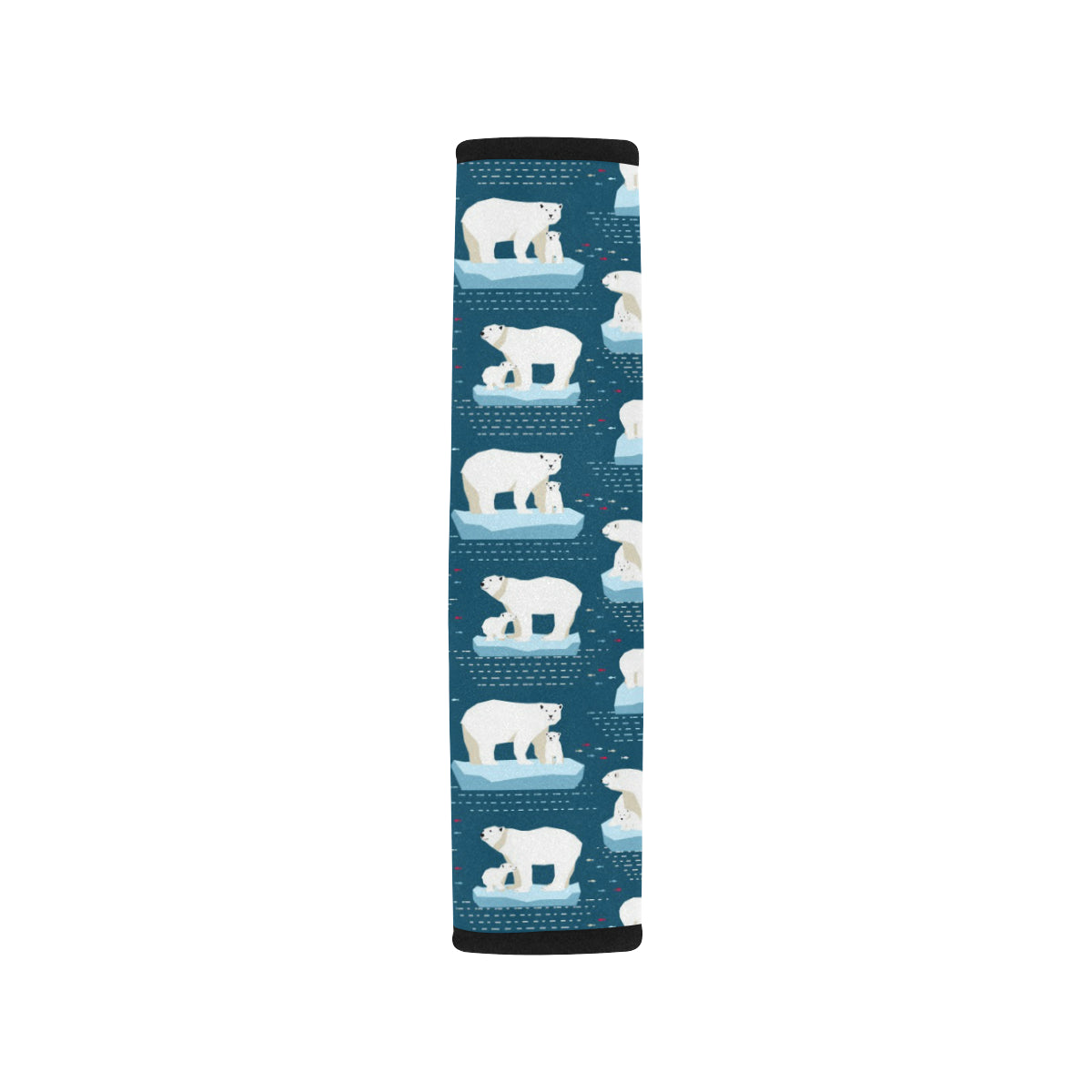 Polar Bear Pattern Print Design PB02 Car Seat Belt Cover