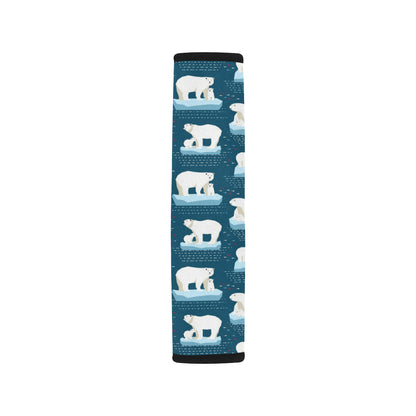 Polar Bear Pattern Print Design PB02 Car Seat Belt Cover
