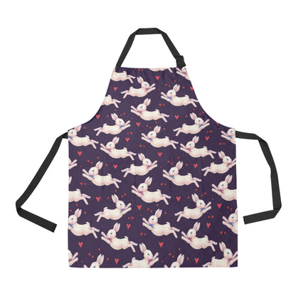 Rabbit Pattern Print Design RB016 Apron with Pocket