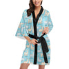 Alpaca Pattern Print Design 06 Women's Short Kimono