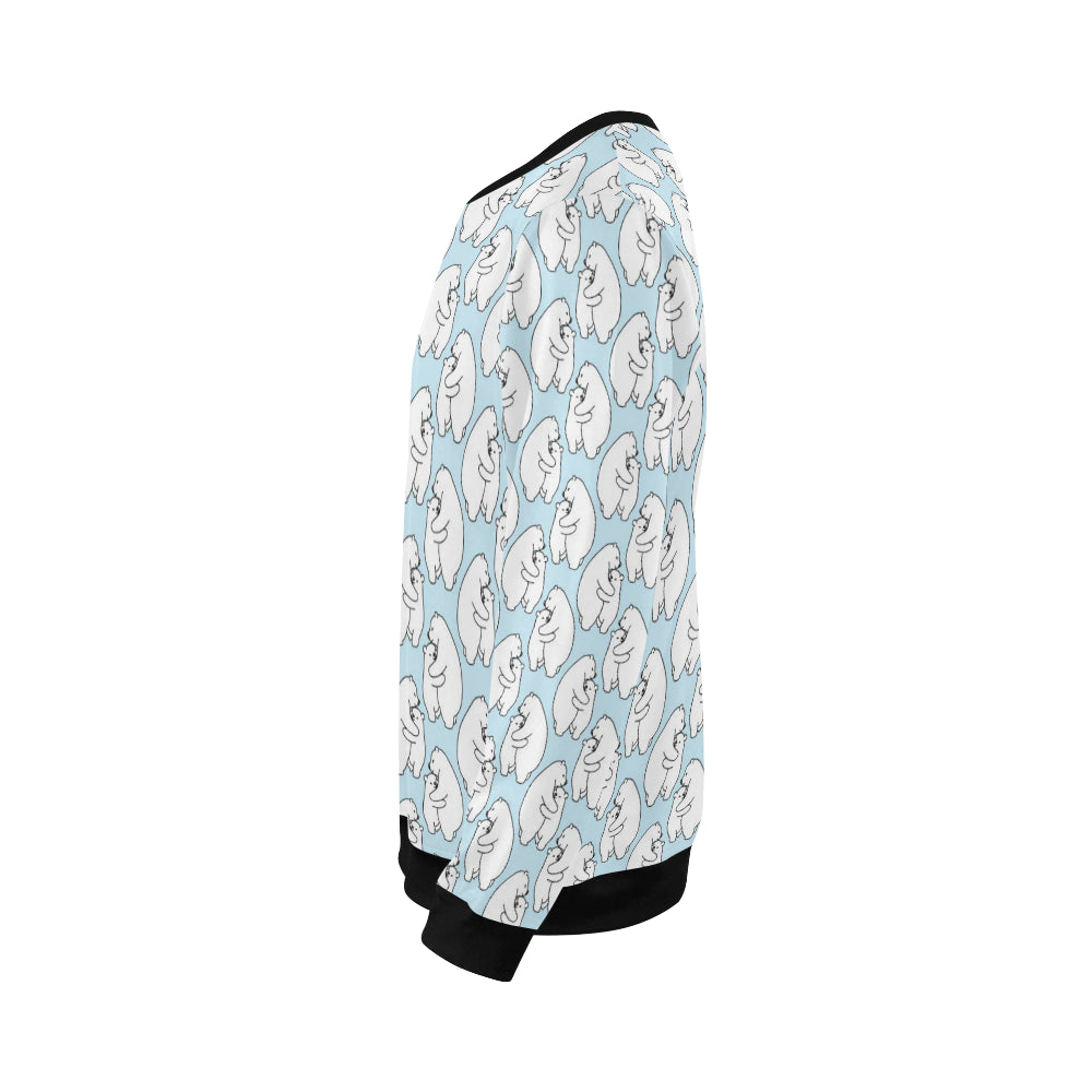 Polar Bear Pattern Print Design PB08 Men Long Sleeve Sweatshirt