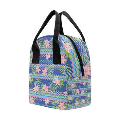 Lily Pattern Print Design LY015 Insulated Lunch Bag
