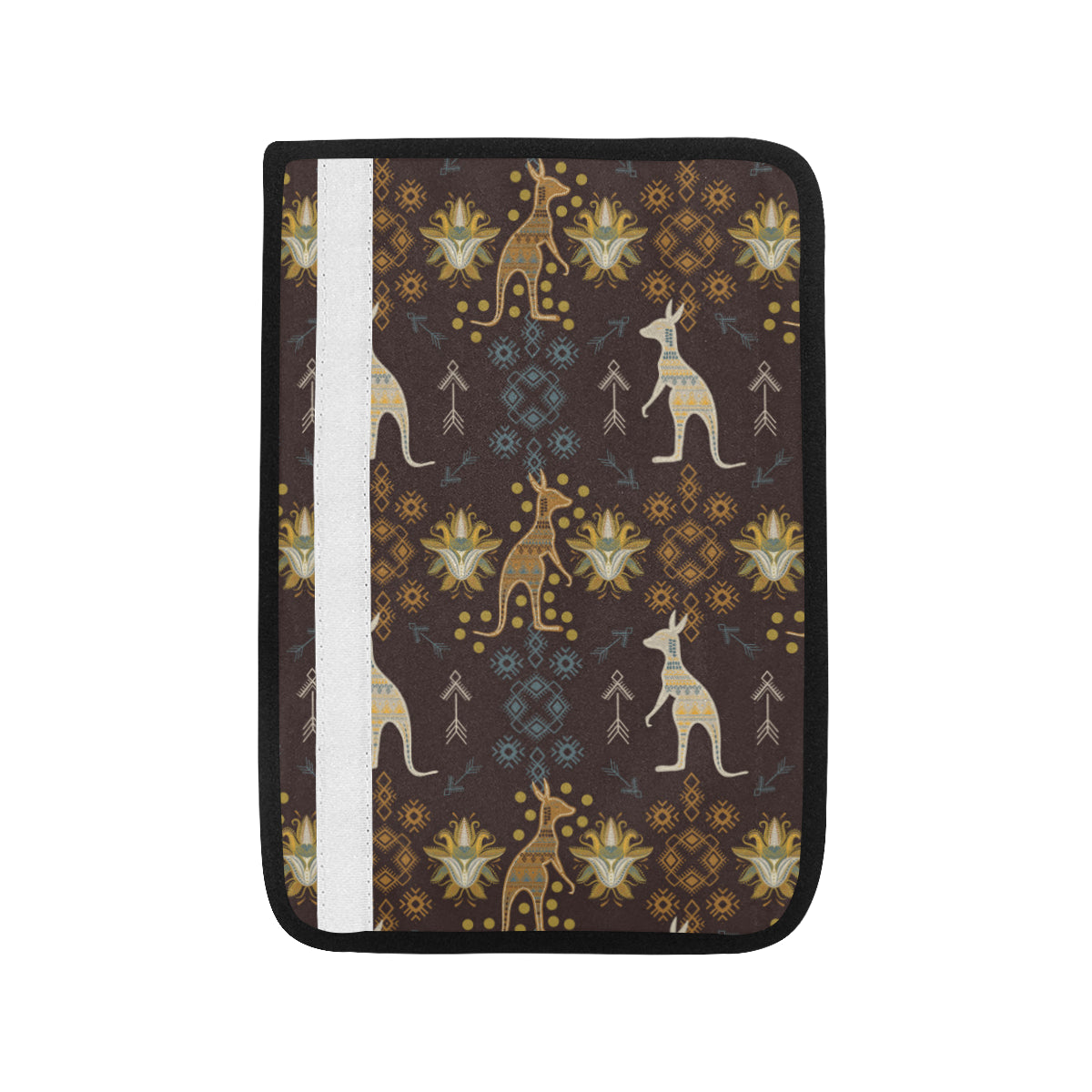 Kangaroos Pattern Print Design 03 Car Seat Belt Cover