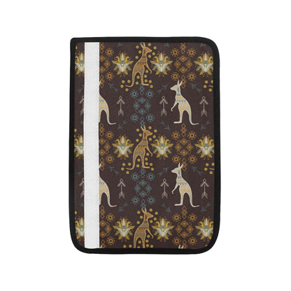 Kangaroos Pattern Print Design 03 Car Seat Belt Cover