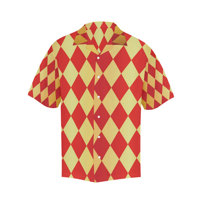 Harlequin Pattern Print Design 03 Men's Hawaiian Shirt