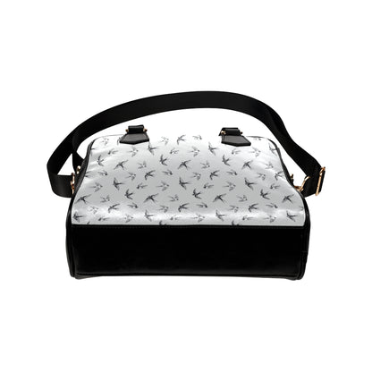 Swallow Bird Pattern Print Design 04 Shoulder Handbag