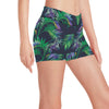 Palm Leaves Pattern Print Design PL04 Yoga Shorts