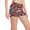 Candy Pattern Print Design CA02 Yoga Shorts