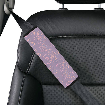 Plumeria Pattern Print Design A01 Car Seat Belt Cover