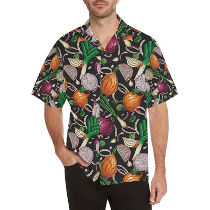 Onion Pattern Print Design A03 Men's Hawaiian Shirt