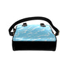 Ocean Wave Pattern Print Design A01 Shoulder Handbag