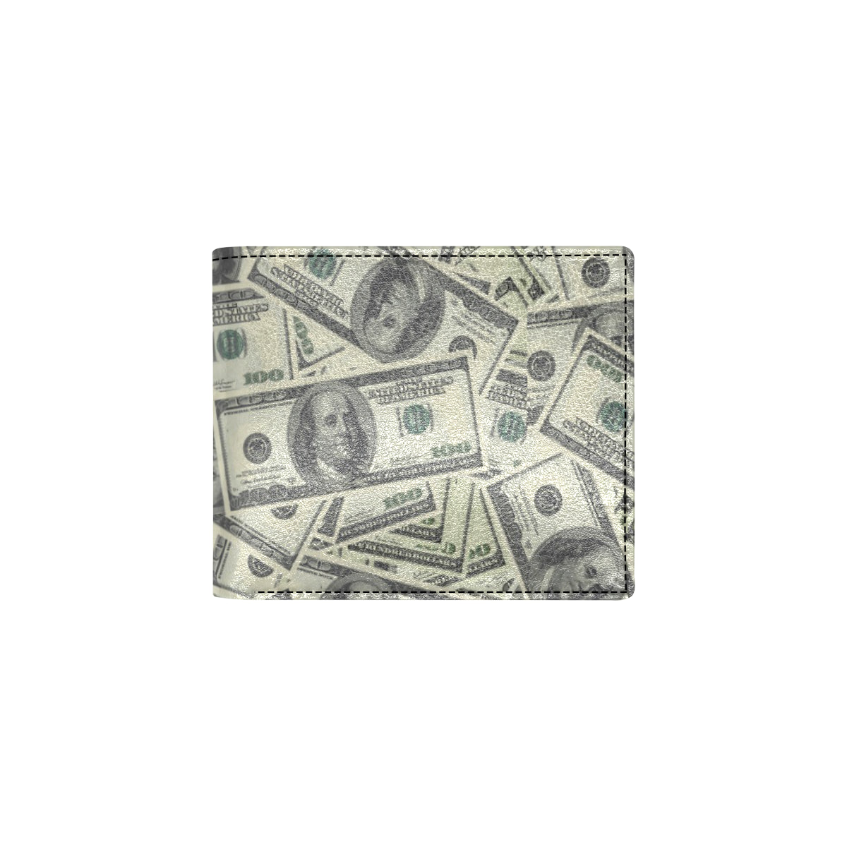 Dollar Pattern Print Design DO02 Men's ID Card Wallet