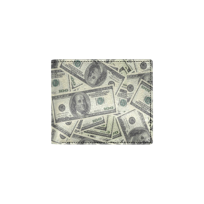 Dollar Pattern Print Design DO02 Men's ID Card Wallet
