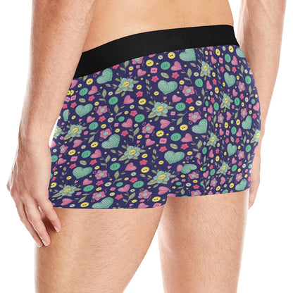 Crochet Pattern Print Design 02 Men's Boxer Briefs