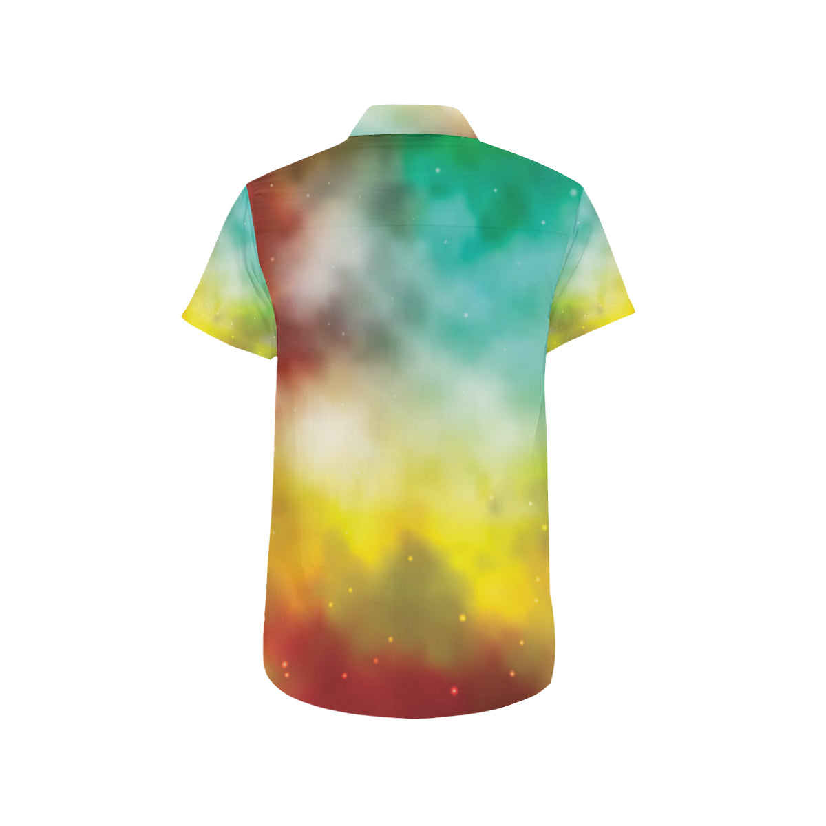 Nebula Pattern Print Design A04 Men's Short Sleeve Button Up Shirt