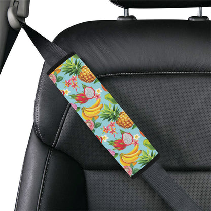 Tropical Fruits Pattern Print Design TF01 Car Seat Belt Cover