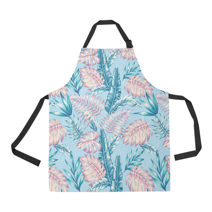 Tropical Flower Pattern Print Design TF01 Apron with Pocket