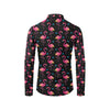 Flamingo Pink Neon Print Pattern Men's Long Sleeve Shirt