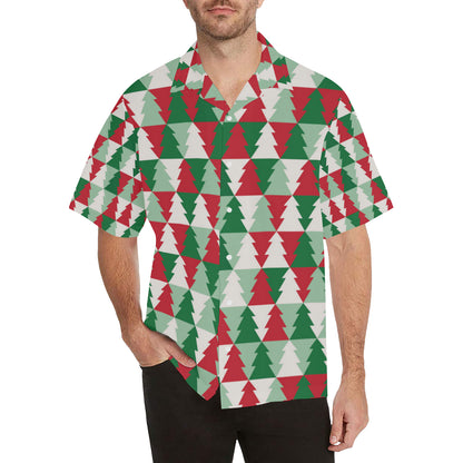 Christmas Tree Pattern Print Design 01 Men's Hawaiian Shirt
