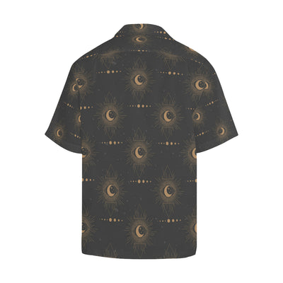 Moon Boho Pattern Print Design 02 Men's Hawaiian Shirt