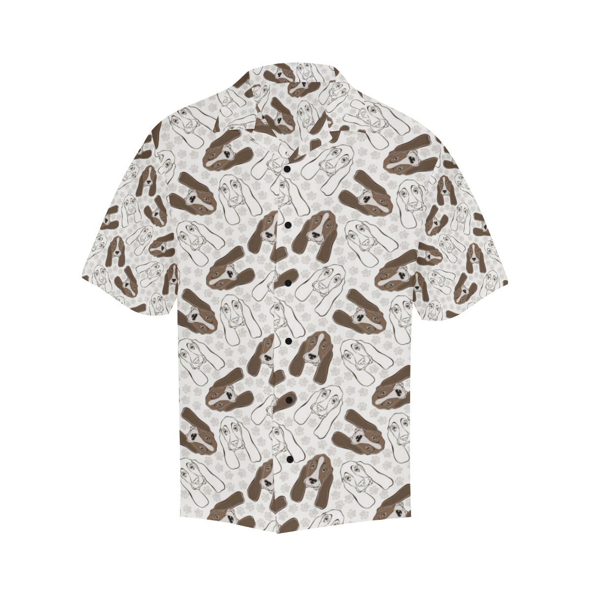 Basset Hound Pattern Print Design 01 Men's Hawaiian Shirt
