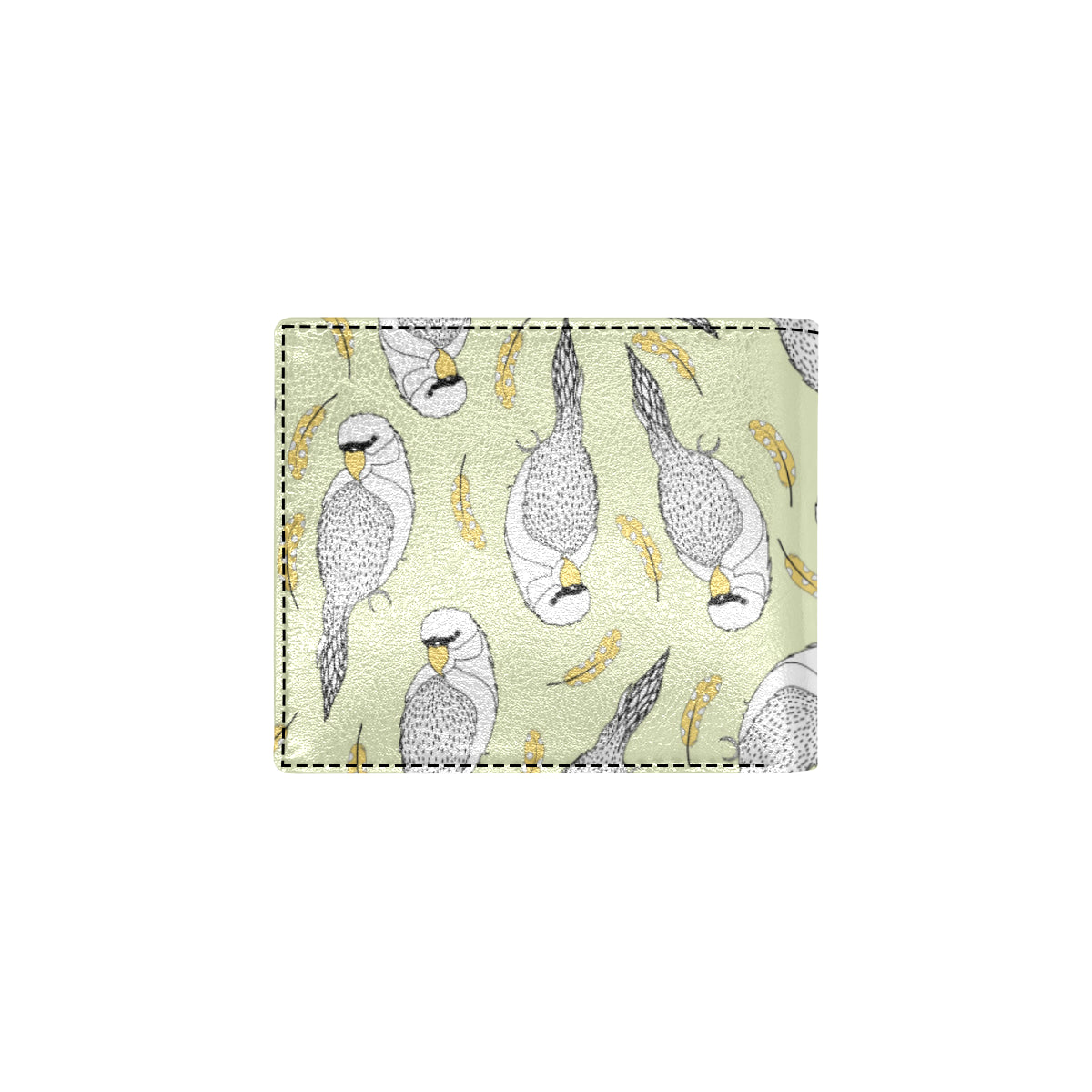 Parakeet Pattern Print Design A03 Men's ID Card Wallet