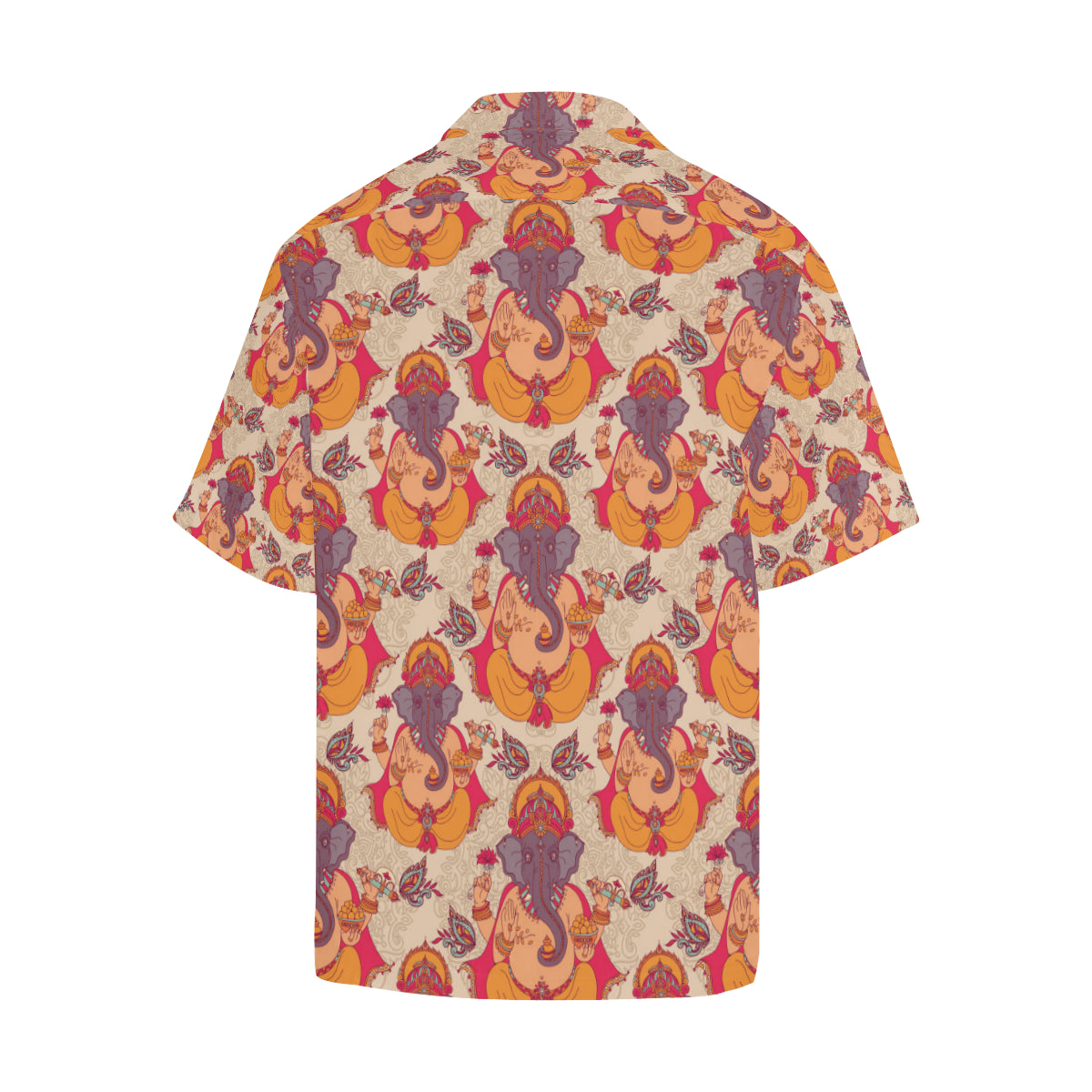 Ganesha Indian Pattern Print Design 02 Men's Hawaiian Shirt