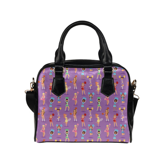 Cheerleader Pattern Print Design 02 Shoulder Handbag