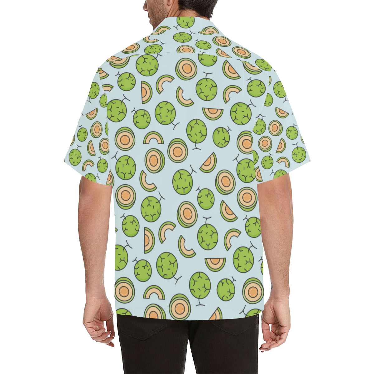 Cantaloupe Pattern Print Design 02 Men's Hawaiian Shirt