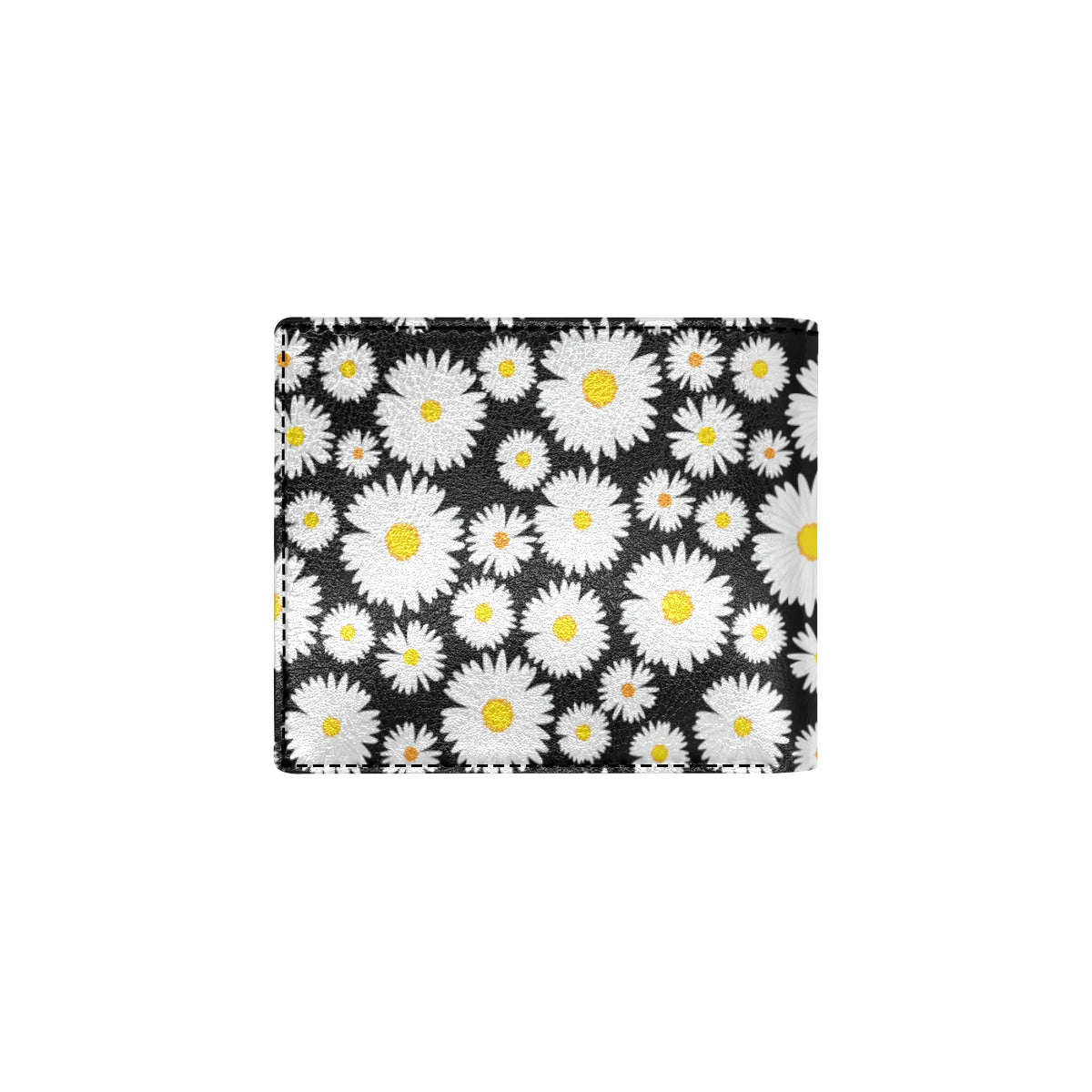 Daisy Pattern Print Design 01 Men's ID Card Wallet