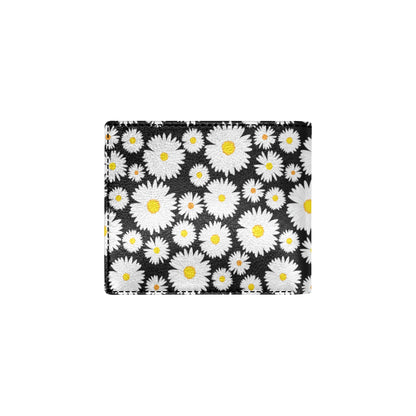 Daisy Pattern Print Design 01 Men's ID Card Wallet