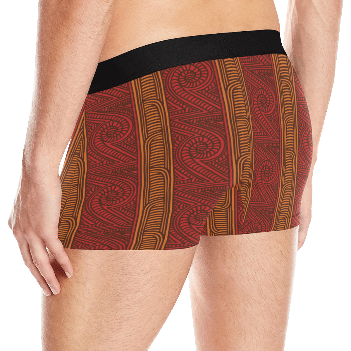 Maori Pattern Print Design 05 Men's Boxer Briefs
