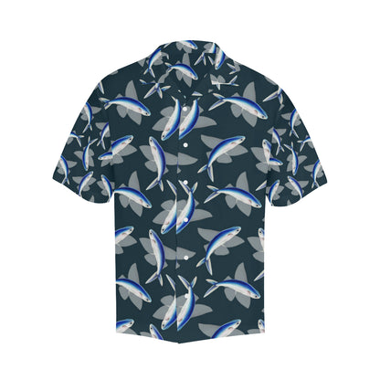 Flying Fish Pattern Print Design 04 Men's Hawaiian Shirt