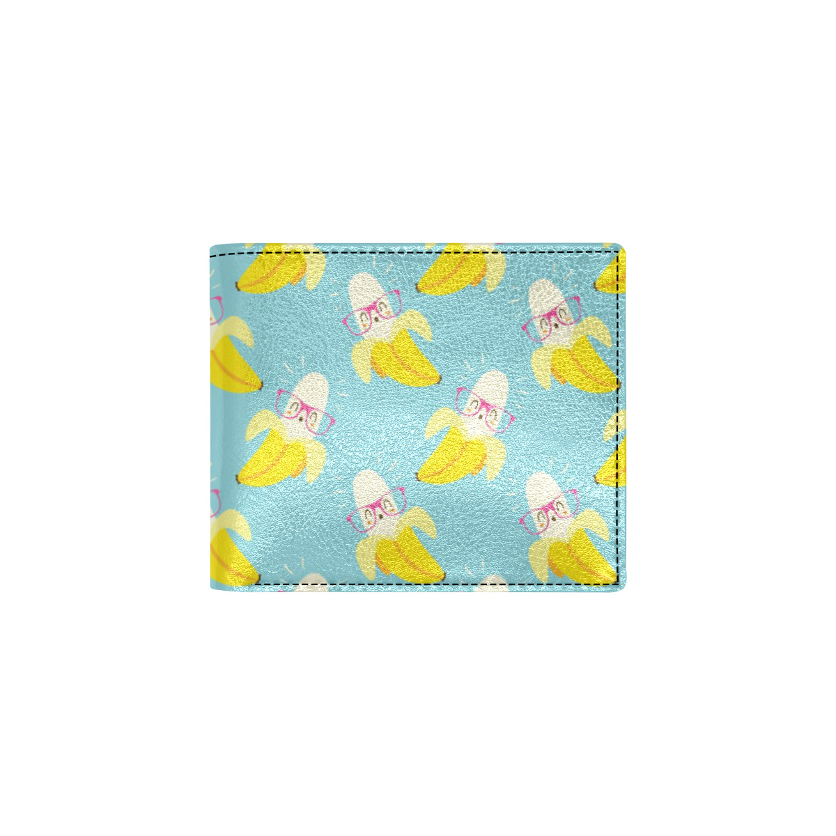 Banana Pattern Print Design BA07 Men's ID Card Wallet