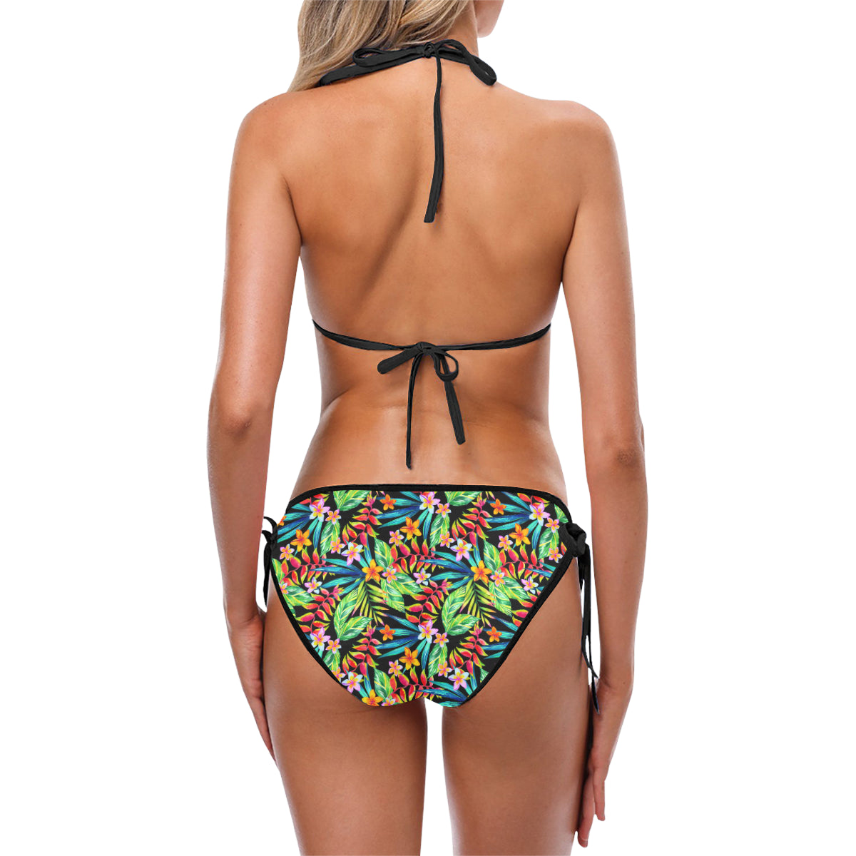 Heliconia Pattern Print Design HL09 Bikini