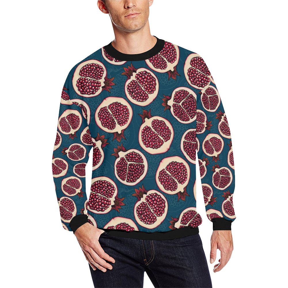 Pomegranate Pattern Print Design PG02 Men Long Sleeve Sweatshirt