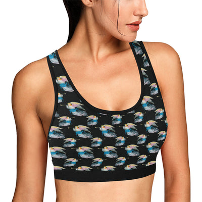 Angel with Wings Beautiful Design Print Sports Bra