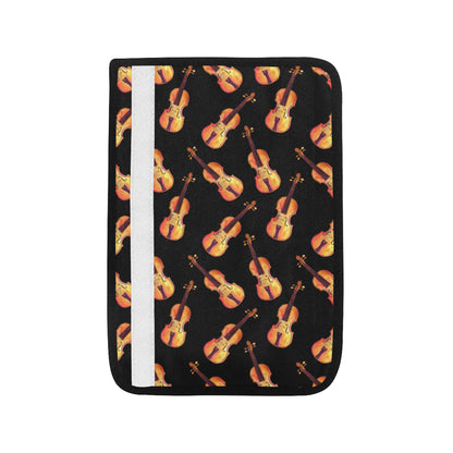 Violin Pattern Print Design 04 Car Seat Belt Cover