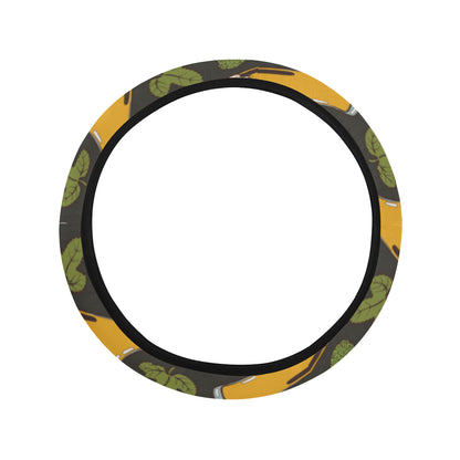Beer Iris Pattern Print Design 02 Steering Wheel Cover with Elastic Edge