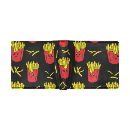 French Fried Pattern Print Design 03 Men's ID Card Wallet