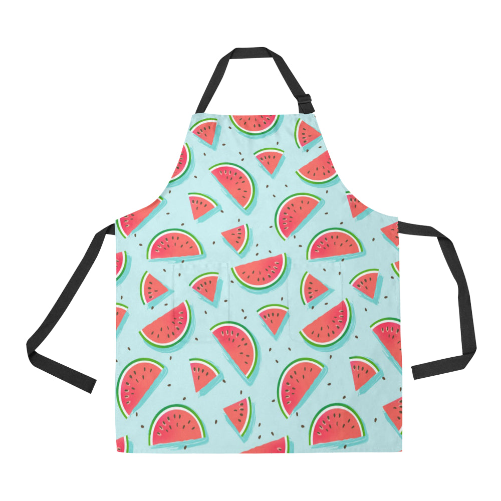 Watermelon Pattern Print Design WM03 Apron with Pocket
